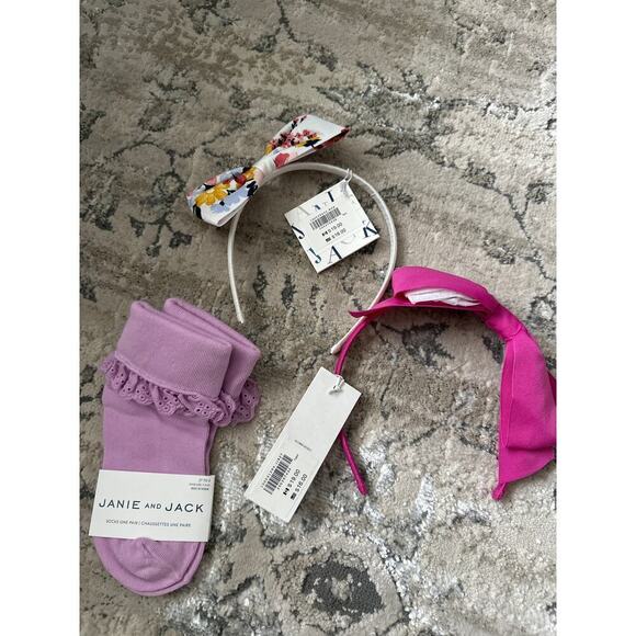 🔴Janie and Jack Girls Accessories bundle Set 3 pieces - Picture 1 of 4